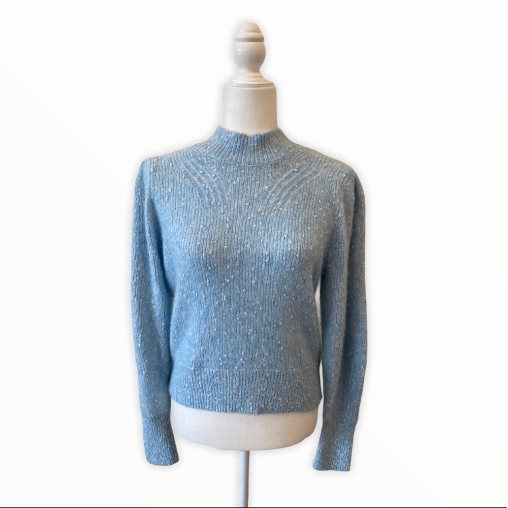 Rebecca Taylor Optic Nep Balloon Sleeve Sweater